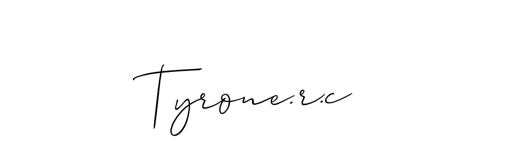 Also we have Tyrone.r.c name is the best signature style. Create professional handwritten signature collection using Allison_Script autograph style. Tyrone.r.c signature style 2 images and pictures png