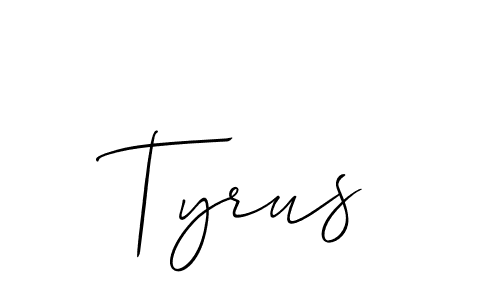 How to make Tyrus name signature. Use Allison_Script style for creating short signs online. This is the latest handwritten sign. Tyrus signature style 2 images and pictures png