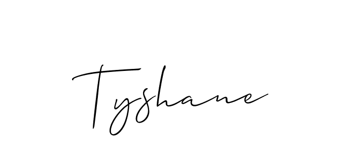 Also we have Tyshane name is the best signature style. Create professional handwritten signature collection using Allison_Script autograph style. Tyshane signature style 2 images and pictures png