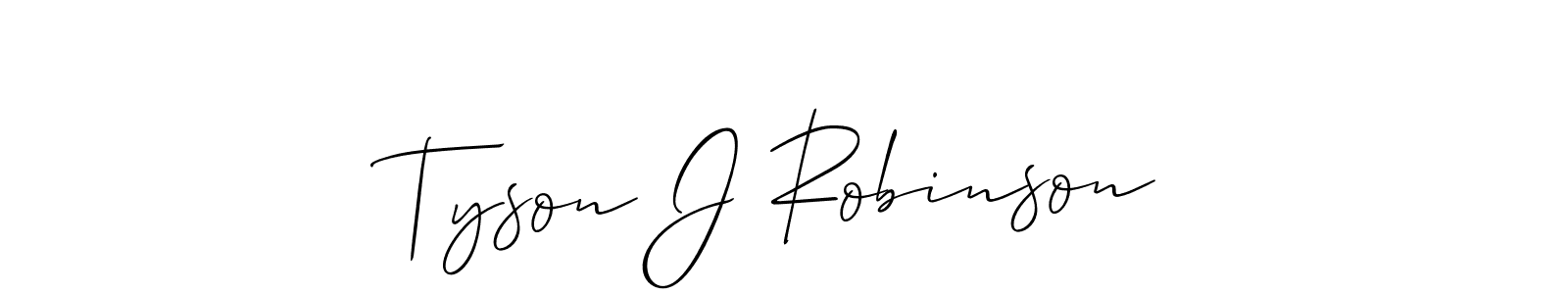 Make a short Tyson J Robinson signature style. Manage your documents anywhere anytime using Allison_Script. Create and add eSignatures, submit forms, share and send files easily. Tyson J Robinson signature style 2 images and pictures png