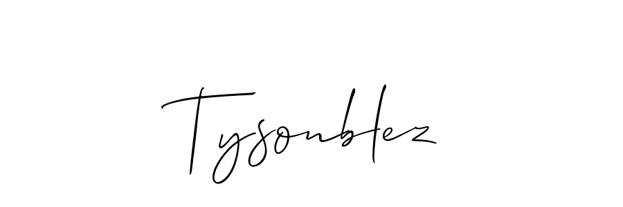 Make a short Tysonblez signature style. Manage your documents anywhere anytime using Allison_Script. Create and add eSignatures, submit forms, share and send files easily. Tysonblez signature style 2 images and pictures png