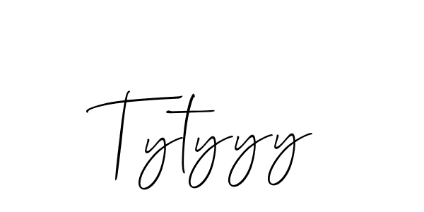 How to make Tytyyy signature? Allison_Script is a professional autograph style. Create handwritten signature for Tytyyy name. Tytyyy signature style 2 images and pictures png