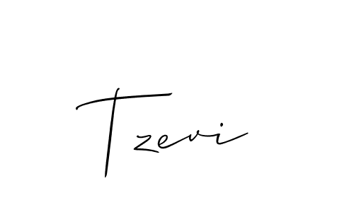 You should practise on your own different ways (Allison_Script) to write your name (Tzevi) in signature. don't let someone else do it for you. Tzevi signature style 2 images and pictures png