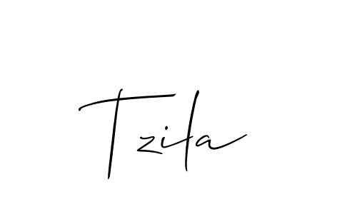 Design your own signature with our free online signature maker. With this signature software, you can create a handwritten (Allison_Script) signature for name Tzila. Tzila signature style 2 images and pictures png