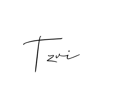 You should practise on your own different ways (Allison_Script) to write your name (Tzvi) in signature. don't let someone else do it for you. Tzvi signature style 2 images and pictures png