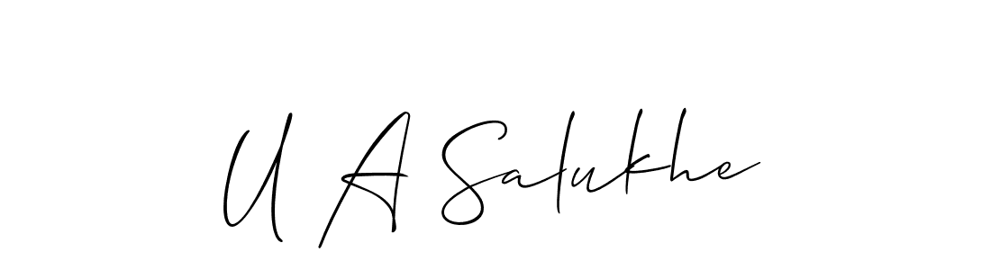 Here are the top 10 professional signature styles for the name U A Salukhe. These are the best autograph styles you can use for your name. U A Salukhe signature style 2 images and pictures png