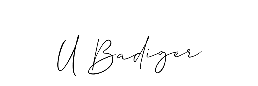 See photos of U Badiger official signature by Spectra . Check more albums & portfolios. Read reviews & check more about Allison_Script font. U Badiger signature style 2 images and pictures png