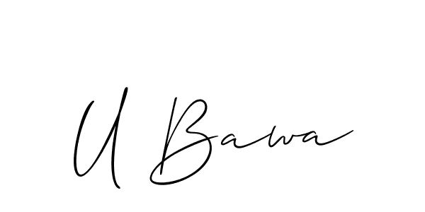 Similarly Allison_Script is the best handwritten signature design. Signature creator online .You can use it as an online autograph creator for name U Bawa. U Bawa signature style 2 images and pictures png