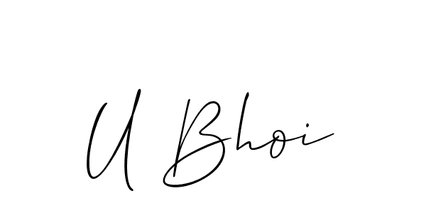 This is the best signature style for the U Bhoi name. Also you like these signature font (Allison_Script). Mix name signature. U Bhoi signature style 2 images and pictures png