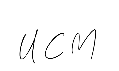Check out images of Autograph of U C M name. Actor U C M Signature Style. Allison_Script is a professional sign style online. U C M signature style 2 images and pictures png