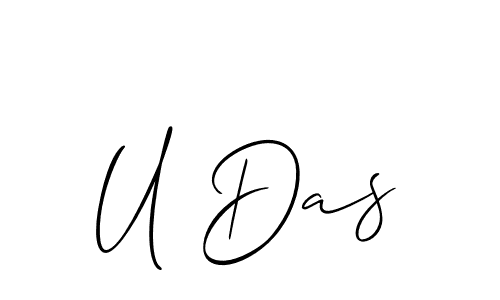 Once you've used our free online signature maker to create your best signature Allison_Script style, it's time to enjoy all of the benefits that U Das name signing documents. U Das signature style 2 images and pictures png