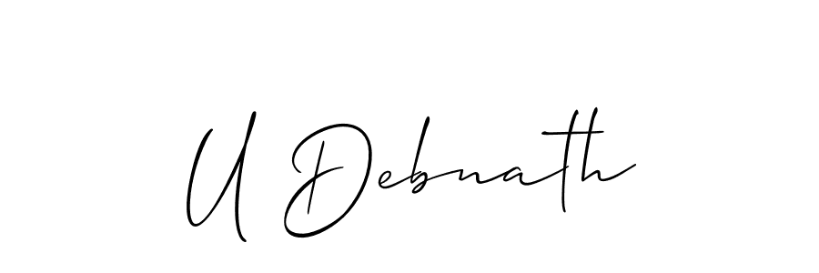 Check out images of Autograph of U Debnath name. Actor U Debnath Signature Style. Allison_Script is a professional sign style online. U Debnath signature style 2 images and pictures png