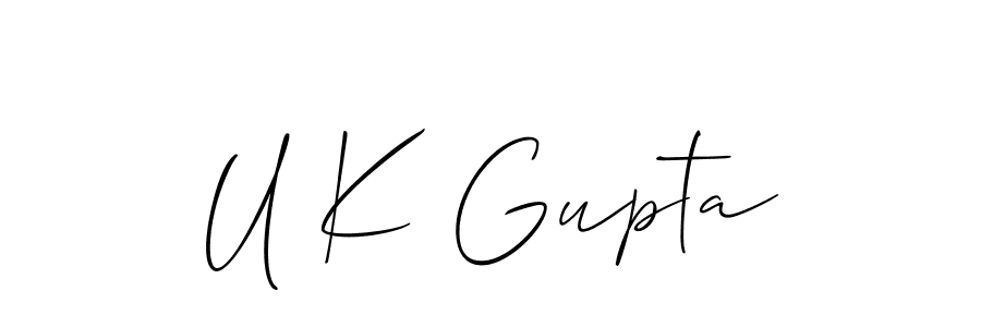 Make a short U K Gupta signature style. Manage your documents anywhere anytime using Allison_Script. Create and add eSignatures, submit forms, share and send files easily. U K Gupta signature style 2 images and pictures png