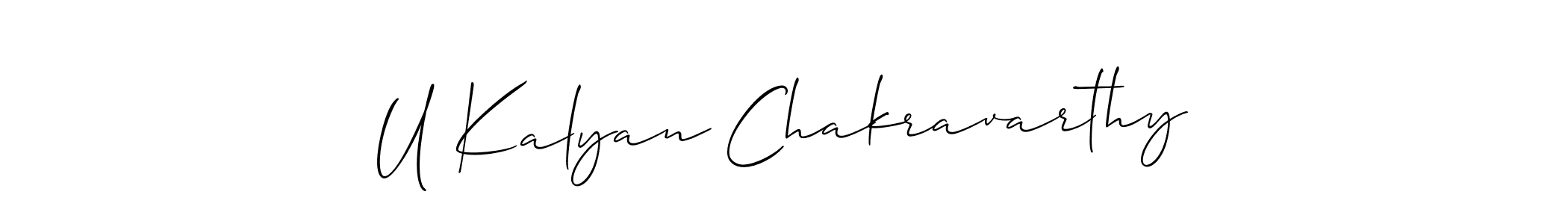 Best and Professional Signature Style for U Kalyan Chakravarthy. Allison_Script Best Signature Style Collection. U Kalyan Chakravarthy signature style 2 images and pictures png