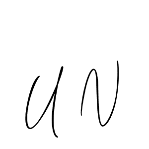 Similarly Allison_Script is the best handwritten signature design. Signature creator online .You can use it as an online autograph creator for name U N. U N signature style 2 images and pictures png