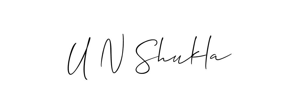 Here are the top 10 professional signature styles for the name U N Shukla. These are the best autograph styles you can use for your name. U N Shukla signature style 2 images and pictures png