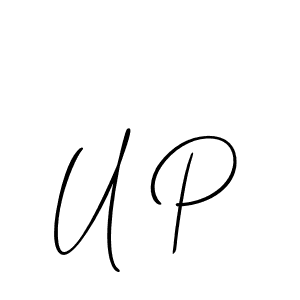 You should practise on your own different ways (Allison_Script) to write your name (U P) in signature. don't let someone else do it for you. U P signature style 2 images and pictures png