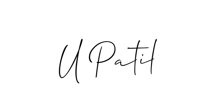 You can use this online signature creator to create a handwritten signature for the name U Patil. This is the best online autograph maker. U Patil signature style 2 images and pictures png