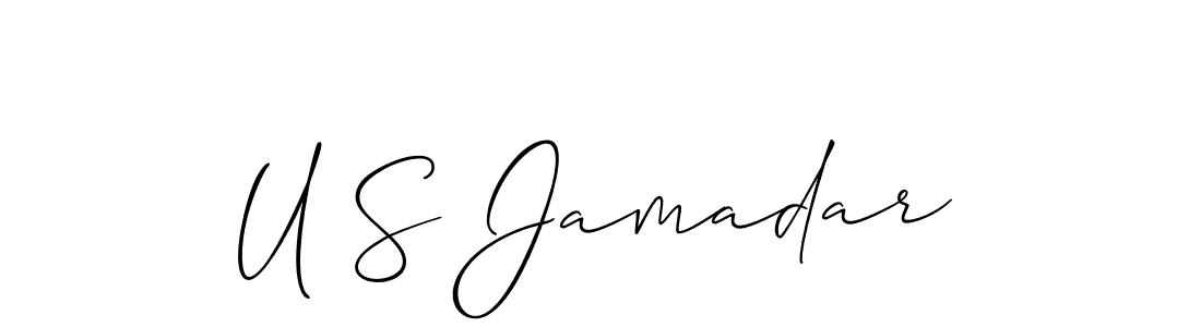 Best and Professional Signature Style for U S Jamadar. Allison_Script Best Signature Style Collection. U S Jamadar signature style 2 images and pictures png