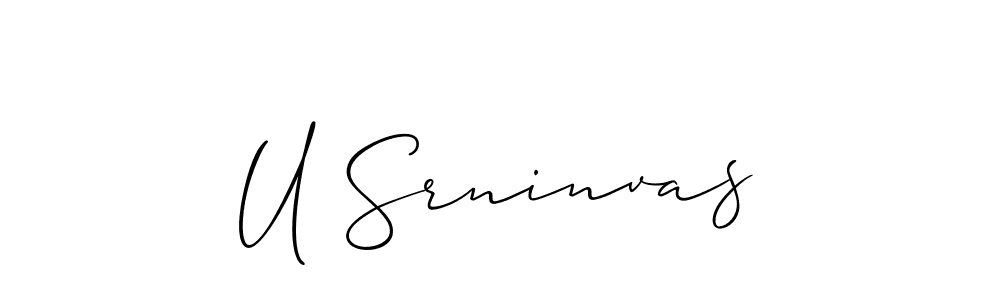 Best and Professional Signature Style for U Srninvas. Allison_Script Best Signature Style Collection. U Srninvas signature style 2 images and pictures png