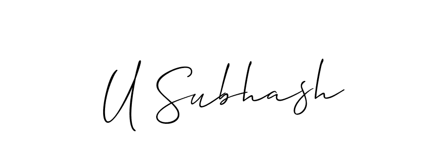 Here are the top 10 professional signature styles for the name U Subhash. These are the best autograph styles you can use for your name. U Subhash signature style 2 images and pictures png