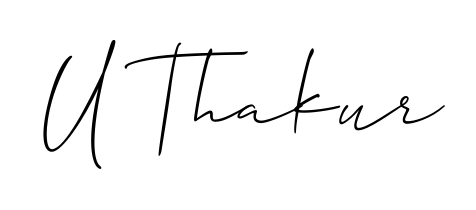 Stand out with a creative autograph for U Thakur. The Allison_Script styling blends modern aesthetics with classic signature flourishes. U Thakur signature style 2 images and pictures png