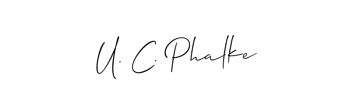 Make a beautiful signature design for name U. C. Phalke. Use this online signature maker to create a handwritten signature for free. U. C. Phalke signature style 2 images and pictures png