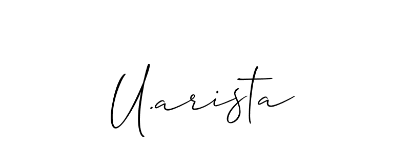 Best and Professional Signature Style for U.arista. Allison_Script Best Signature Style Collection. U.arista signature style 2 images and pictures png