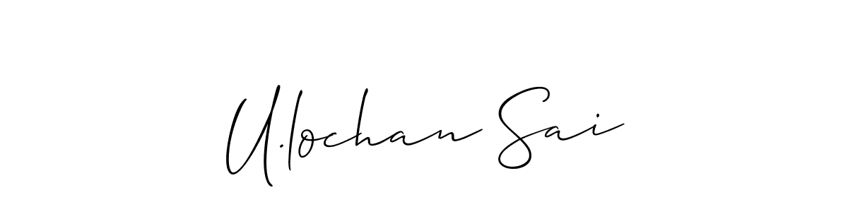Best and Professional Signature Style for U.lochan Sai. Allison_Script Best Signature Style Collection. U.lochan Sai signature style 2 images and pictures png