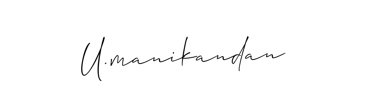 Once you've used our free online signature maker to create your best signature Allison_Script style, it's time to enjoy all of the benefits that U.manikandan name signing documents. U.manikandan signature style 2 images and pictures png