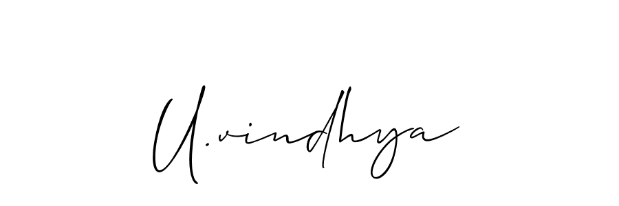 Here are the top 10 professional signature styles for the name U.vindhya. These are the best autograph styles you can use for your name. U.vindhya signature style 2 images and pictures png