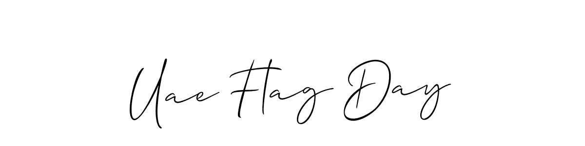 Also You can easily find your signature by using the search form. We will create Uae Flag Day name handwritten signature images for you free of cost using Allison_Script sign style. Uae Flag Day signature style 2 images and pictures png