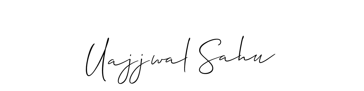 Also we have Uajjwal Sahu name is the best signature style. Create professional handwritten signature collection using Allison_Script autograph style. Uajjwal Sahu signature style 2 images and pictures png