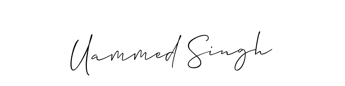 if you are searching for the best signature style for your name Uammed Singh. so please give up your signature search. here we have designed multiple signature styles  using Allison_Script. Uammed Singh signature style 2 images and pictures png