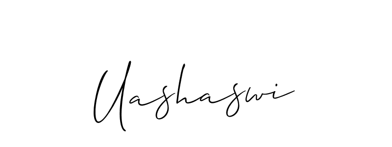 Design your own signature with our free online signature maker. With this signature software, you can create a handwritten (Allison_Script) signature for name Uashaswi. Uashaswi signature style 2 images and pictures png