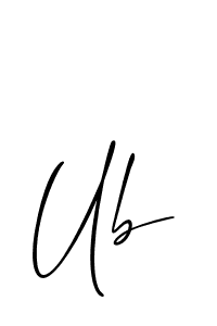 Use a signature maker to create a handwritten signature online. With this signature software, you can design (Allison_Script) your own signature for name Ub. Ub signature style 2 images and pictures png