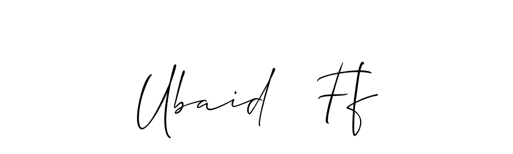 How to Draw Ubaid   Ff signature style? Allison_Script is a latest design signature styles for name Ubaid   Ff. Ubaid   Ff signature style 2 images and pictures png