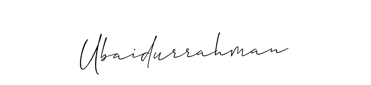 Once you've used our free online signature maker to create your best signature Allison_Script style, it's time to enjoy all of the benefits that Ubaidurrahman name signing documents. Ubaidurrahman signature style 2 images and pictures png