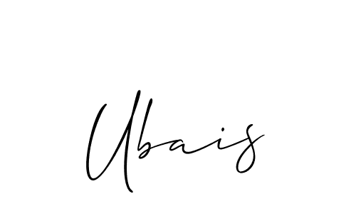 You can use this online signature creator to create a handwritten signature for the name Ubais. This is the best online autograph maker. Ubais signature style 2 images and pictures png