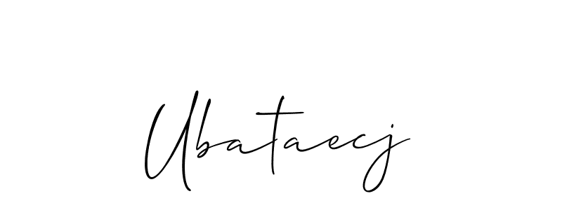 if you are searching for the best signature style for your name Ubataecj. so please give up your signature search. here we have designed multiple signature styles  using Allison_Script. Ubataecj signature style 2 images and pictures png