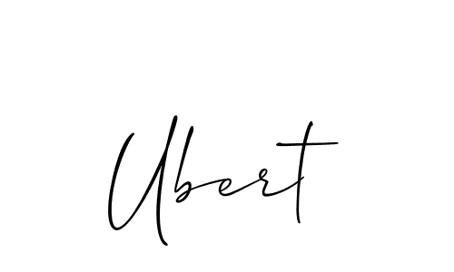 How to make Ubert name signature. Use Allison_Script style for creating short signs online. This is the latest handwritten sign. Ubert signature style 2 images and pictures png