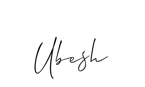 Once you've used our free online signature maker to create your best signature Allison_Script style, it's time to enjoy all of the benefits that Ubesh name signing documents. Ubesh signature style 2 images and pictures png