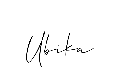 How to make Ubika name signature. Use Allison_Script style for creating short signs online. This is the latest handwritten sign. Ubika signature style 2 images and pictures png