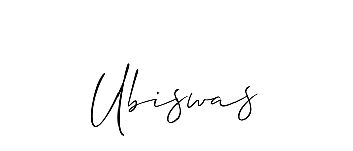 Design your own signature with our free online signature maker. With this signature software, you can create a handwritten (Allison_Script) signature for name Ubiswas. Ubiswas signature style 2 images and pictures png