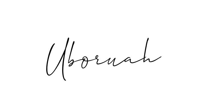 Best and Professional Signature Style for Uboruah. Allison_Script Best Signature Style Collection. Uboruah signature style 2 images and pictures png