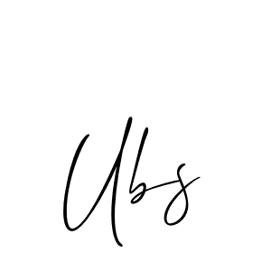 The best way (Allison_Script) to make a short signature is to pick only two or three words in your name. The name Ubs include a total of six letters. For converting this name. Ubs signature style 2 images and pictures png