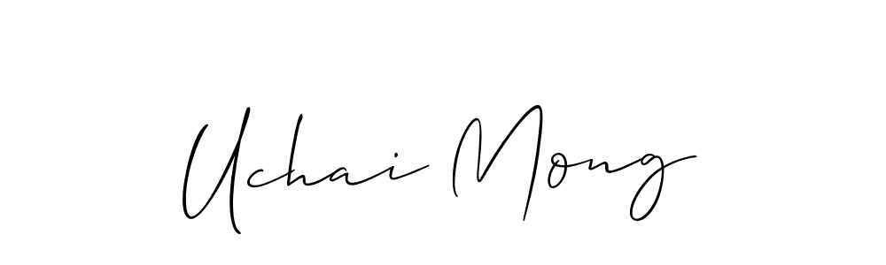 Also You can easily find your signature by using the search form. We will create Uchai Mong name handwritten signature images for you free of cost using Allison_Script sign style. Uchai Mong signature style 2 images and pictures png