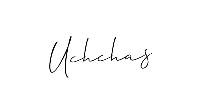 You should practise on your own different ways (Allison_Script) to write your name (Uchchas) in signature. don't let someone else do it for you. Uchchas signature style 2 images and pictures png