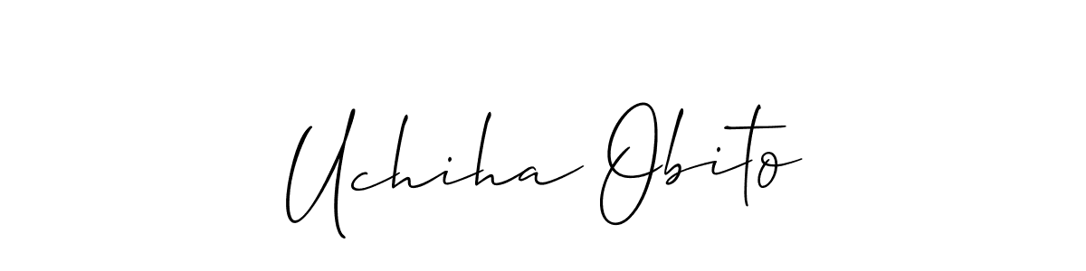 How to make Uchiha Obito signature? Allison_Script is a professional autograph style. Create handwritten signature for Uchiha Obito name. Uchiha Obito signature style 2 images and pictures png