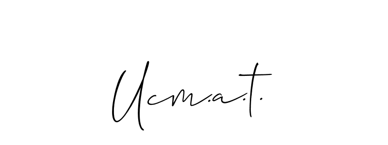 Make a short Ucm.a.t. signature style. Manage your documents anywhere anytime using Allison_Script. Create and add eSignatures, submit forms, share and send files easily. Ucm.a.t. signature style 2 images and pictures png